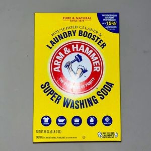 Pure & Natural SINCE 1874 HOUSEHOLD CLEANER & LAUNDRY BOOSTER SUPER WASHING SODA